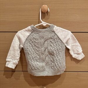 SPLENDID Cozy Gray Cable Knit Kids Sweater